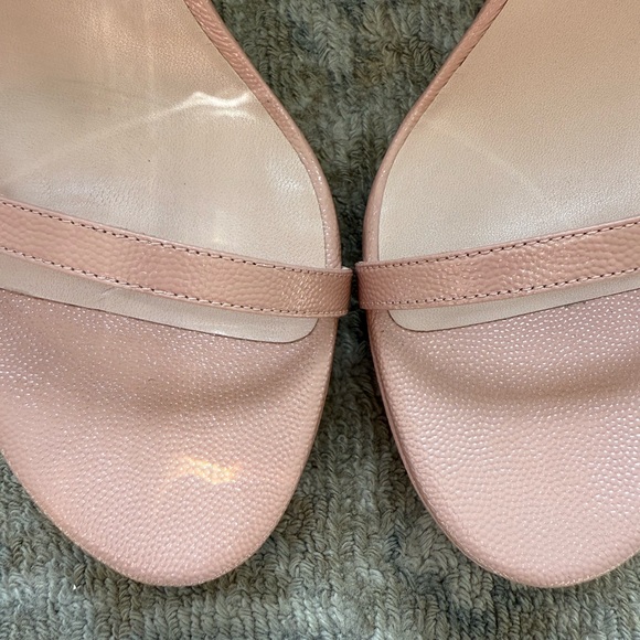 STUART WEITZMAN Size 11 Nudist Disco High Heel Sandal in Buff Blush Caviar - Picture 9 of 12